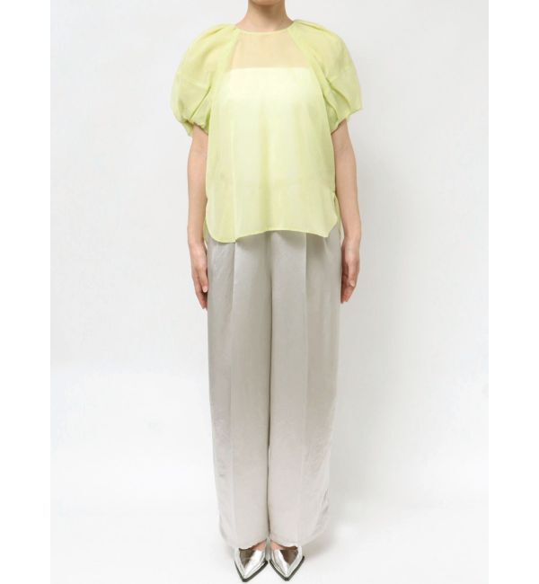 MERCURYDUO「【OUNNOUN】バルーンスリーブシアーブラウス」|シャツ・ブラウス|