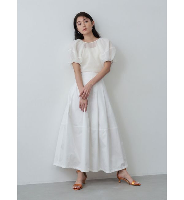 MERCURYDUO「【OUNNOUN】バルーンスリーブシアーブラウス」|シャツ・ブラウス|