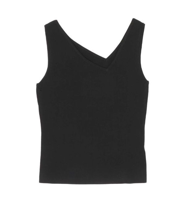 MERCURYDUO「【OUNNOUN】アシメカッティングニット」|ニット・セーター|ブラック