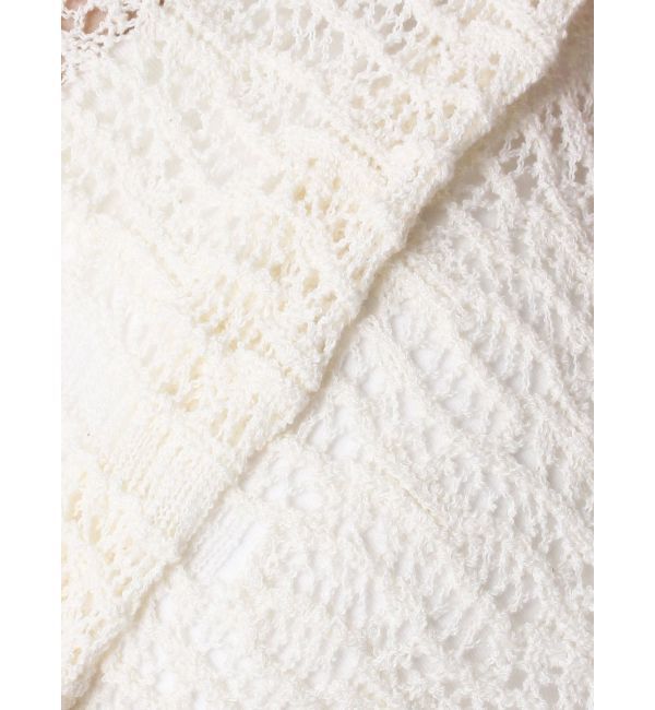 MERCURYDUO「【OUNNOUN】メッシュクロップドニットカーデ」|カーディガン|