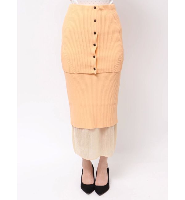 MERCURYDUO「【OUNNOUN】マルチWAYレイヤードスカート」|スカート|