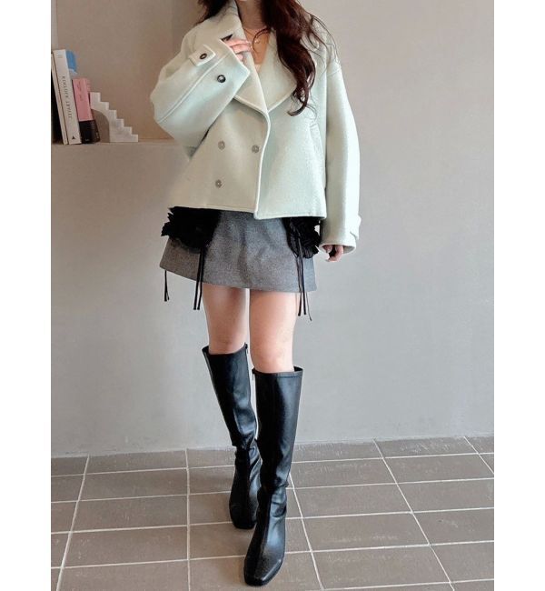 MERCURYDUO「【OUNNOUN】コクーンショートコート」|その他|