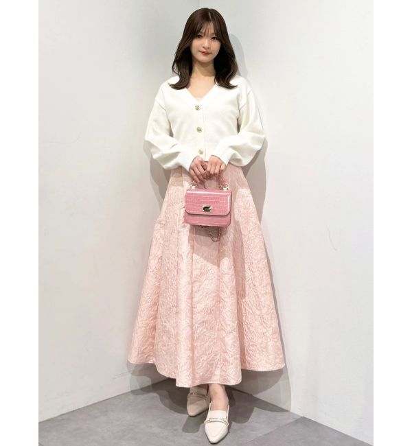 MERCURYDUO「ジャカードフィットアンドフレアジャンスカ」|ワンピース|