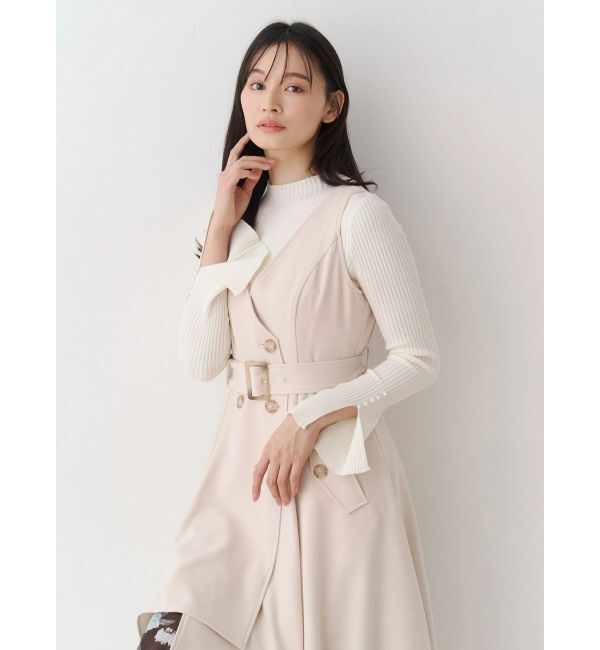 MERCURYDUO「【セットアップ着用可】トレンチライクジャンスカ」|ワンピース|