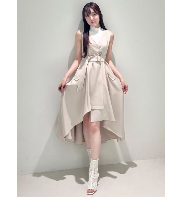 MERCURYDUO「【セットアップ着用可】トレンチライクジャンスカ」|ワンピース|