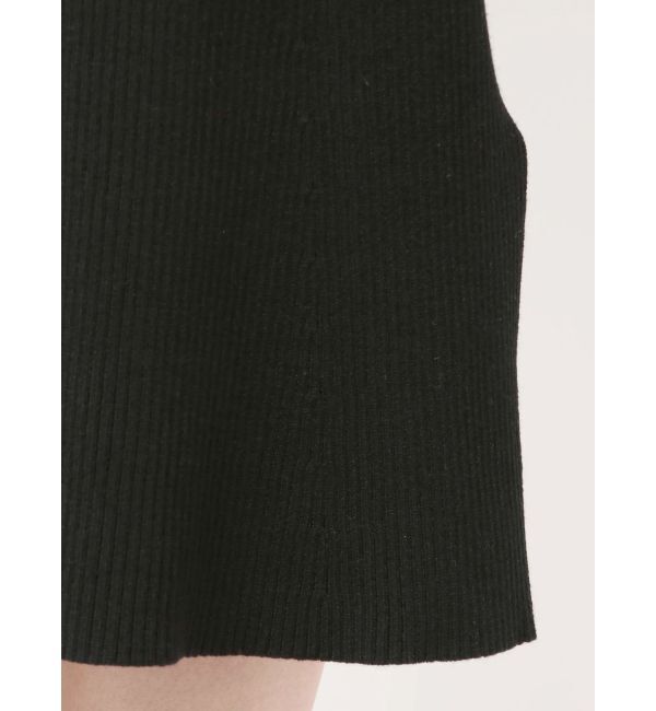 MERCURYDUO「異素材スリーブリブマーメイドワンピース」|ワンピース|