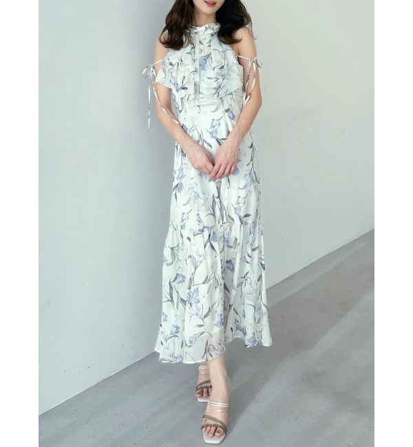 MERCURYDUO「花柄アメスリラッフルワンピース」|ワンピース|