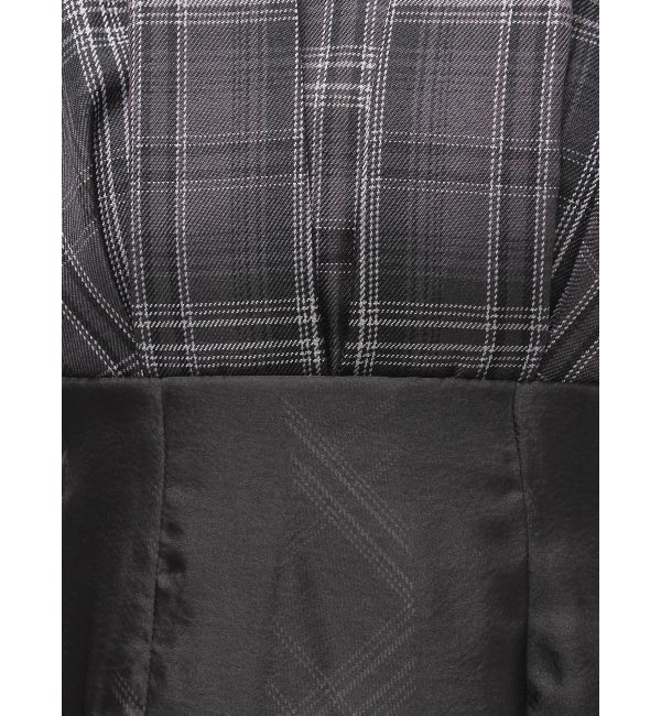 MERCURYDUO「チェックシアーレイヤードキャミワンピース」|ワンピース|