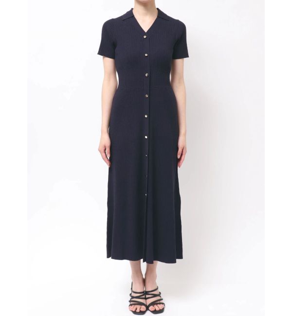MERCURYDUO「ワイドリブスキッパーニットワンピース」|ワンピース|