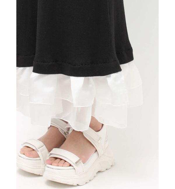 MERCURYDUO「ワンショルリボンティアードニットワンピース」|ワンピース|