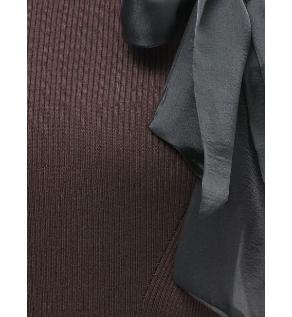 MERCURYDUO「ワンショルリボンティアードニットワンピース」|ワンピース|