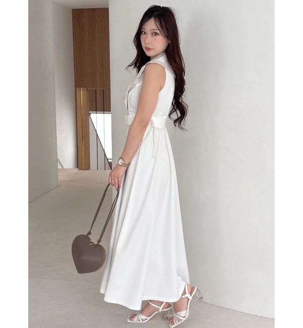 MERCURYDUO「バイカラートレンチフレアワンピース」|ワンピース|