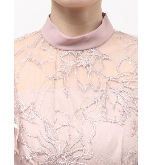 MERCURYDUO「エンブロイダリーラッフルワンピース」|ワンピース|