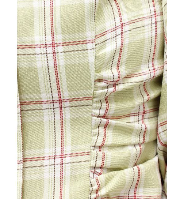 MERCURYDUO「2WAYチェックオフショルベアブラウス」|シャツ・ブラウス|