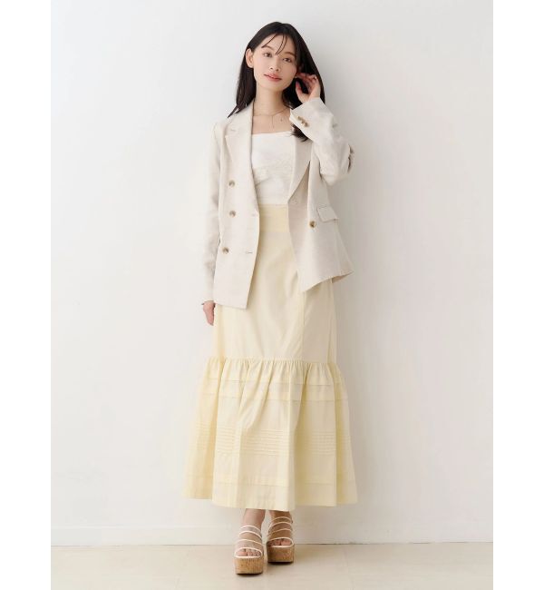 MERCURYDUO「タックティアードスカート」|スカート|
