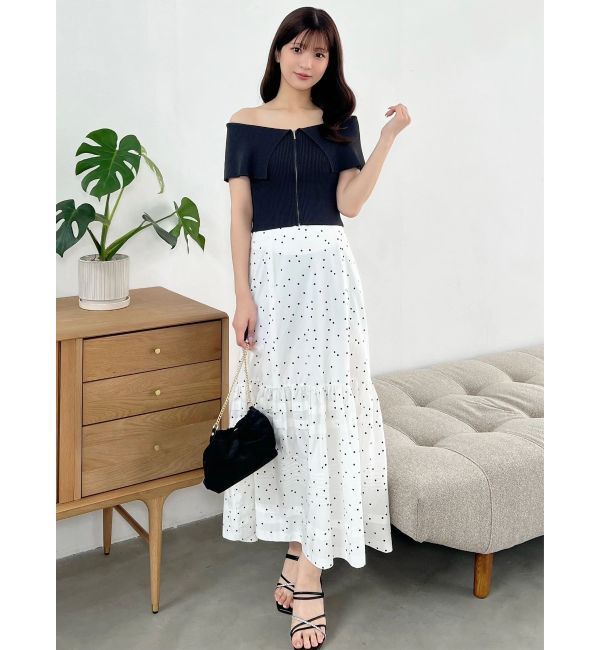 MERCURYDUO「タックティアードスカート」|スカート|