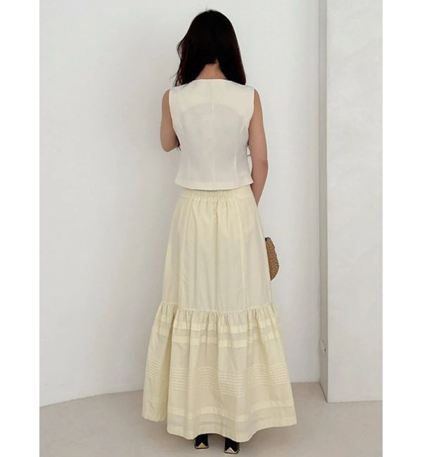 MERCURYDUO「タックティアードスカート」|スカート|