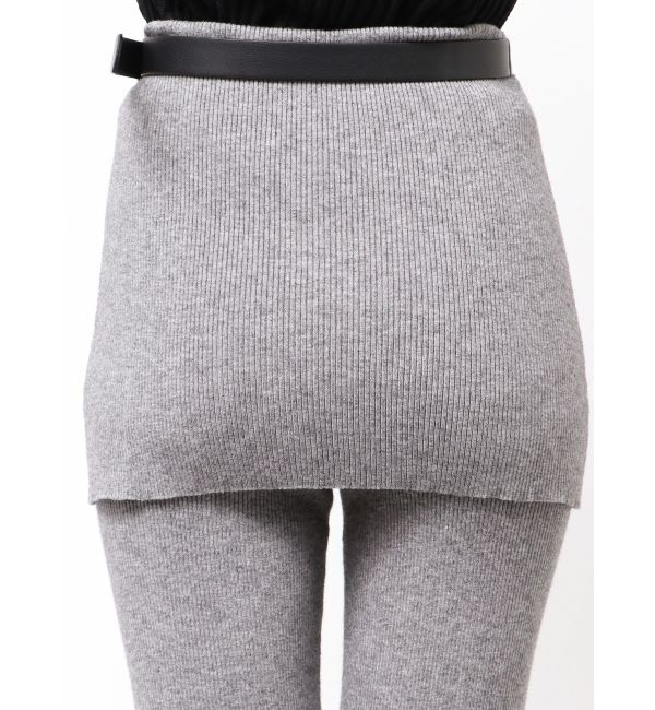 MURUA「スカートレイヤードニットフレアパンツ」|その他|