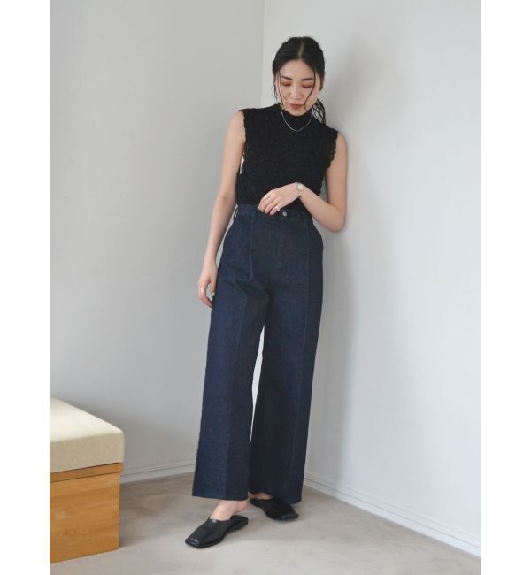 Ungrid「タックルーズデニム」|デニム|