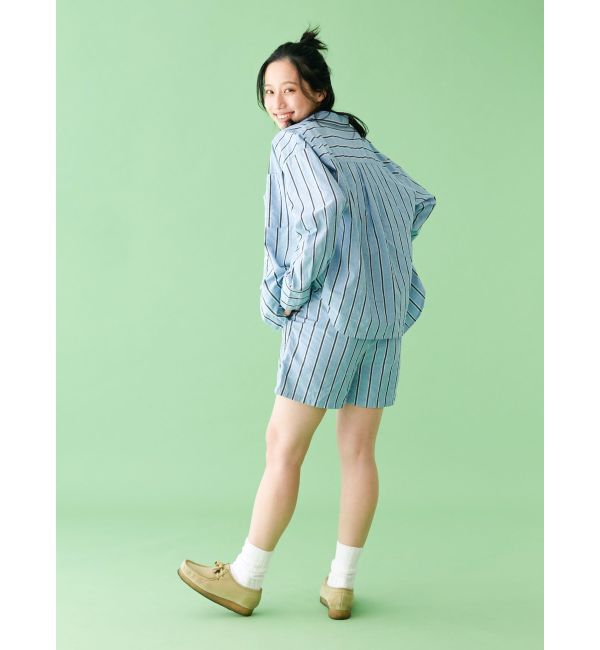 Ungrid「【WEB限定】ストライプラフハーフパンツ」|その他|