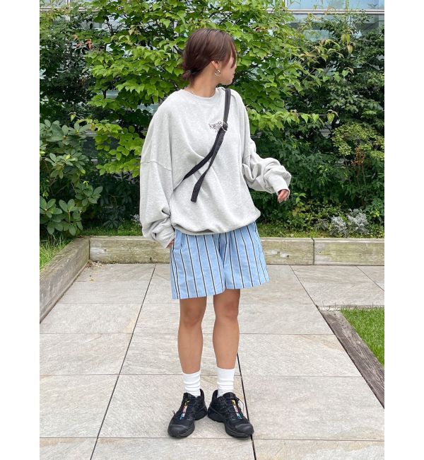 Ungrid「【WEB限定】ストライプラフハーフパンツ」|その他|