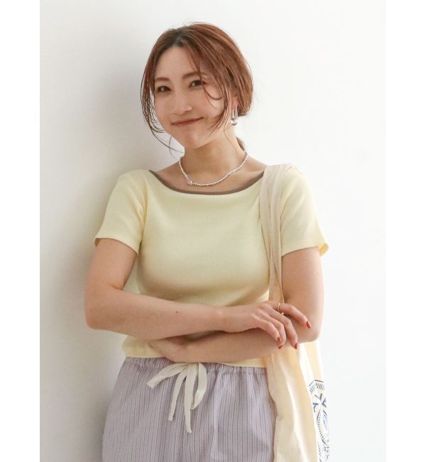 Ungrid「【Ungrid&times;AMPHI】カップ付きトップス」|Tシャツ・カットソー|