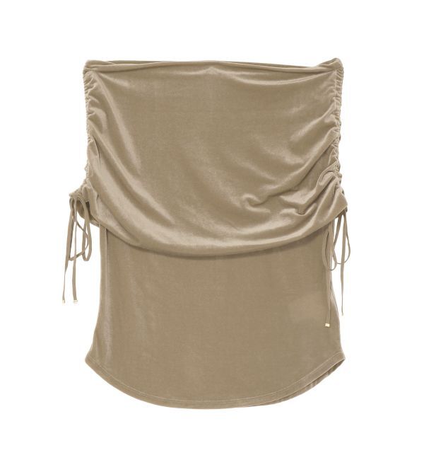 LAGUNAMOON「ライトベロアオフショルトップス」|Tシャツ・カットソー|