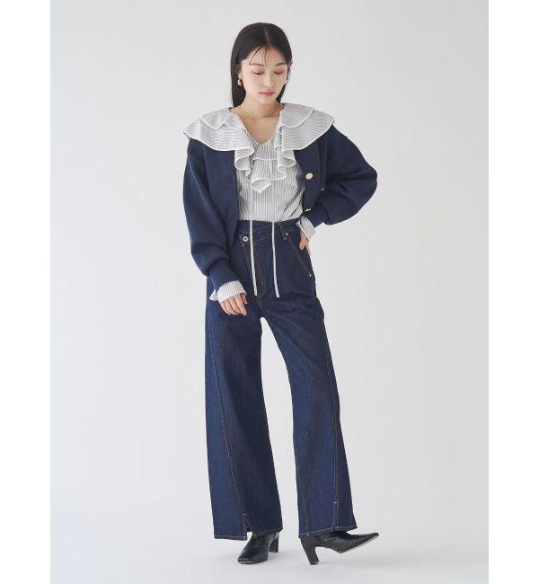 LAGUNAMOON「フォルムニットカーディガン」|カーディガン|