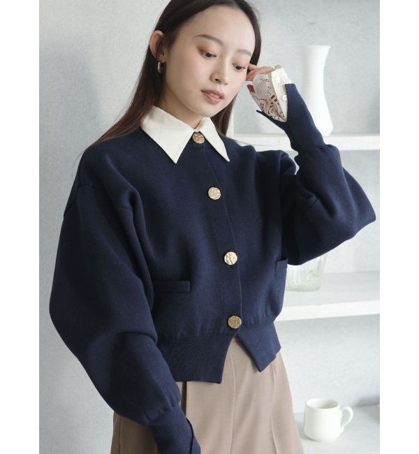 LAGUNAMOON「フォルムニットカーディガン」|カーディガン|