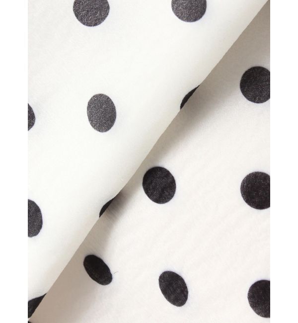 LAGUNAMOON「2WAYシアードットプリントギャザーフレアワンピース」|ワンピース|