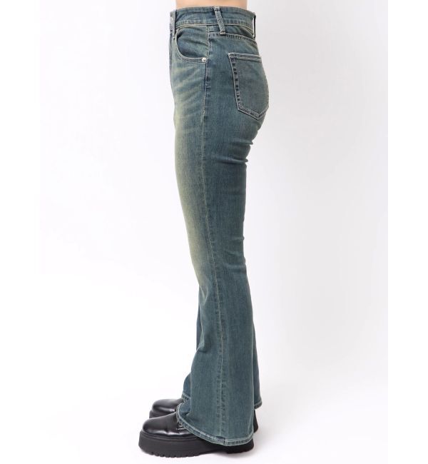 EVRIS「ヴィンテージライクストレッチフレアデニムパンツ」|デニム|