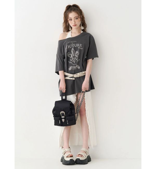 EVRIS「ホルターネックデニムロングワンピース」|ワンピース|