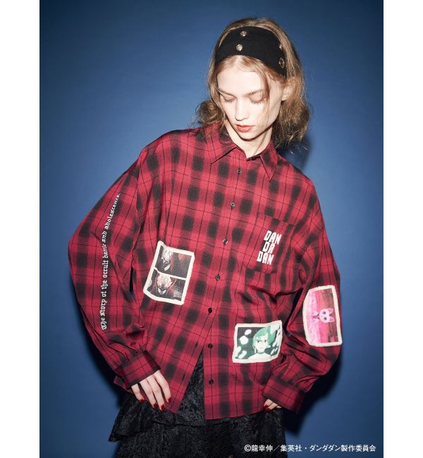 jouetie「【TVアニメ『ダンダダン』・jouetie】シーンオーバーシャツ」|シャツ・ブラウス|レッド