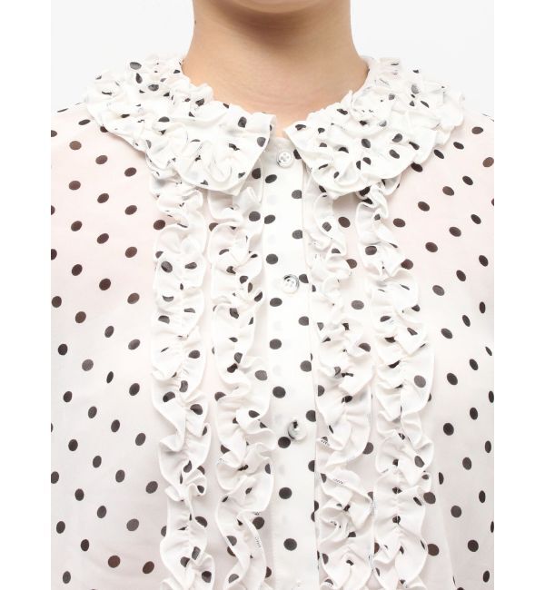 jouetie「シアーフリルショートブラウス」|シャツ・ブラウス|