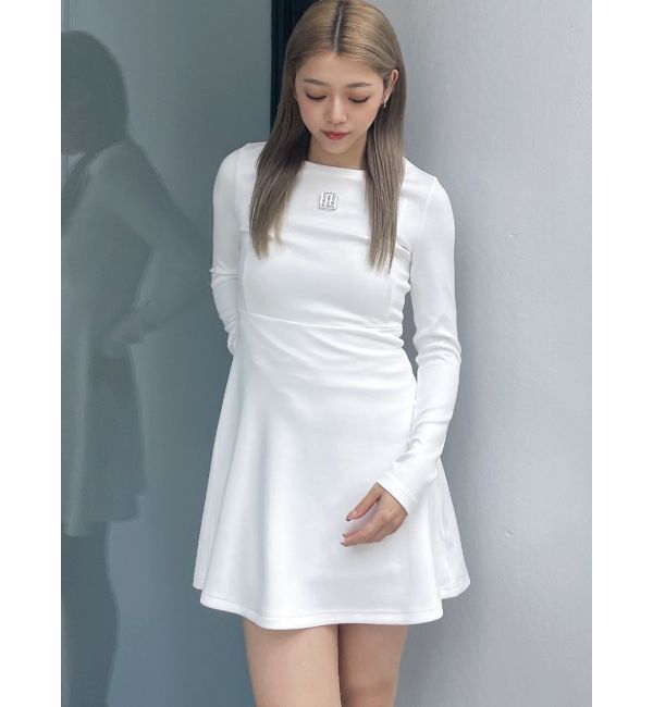 GYDA「GYGYプレートタイトスウェットフレアワンピース」|ワンピース|