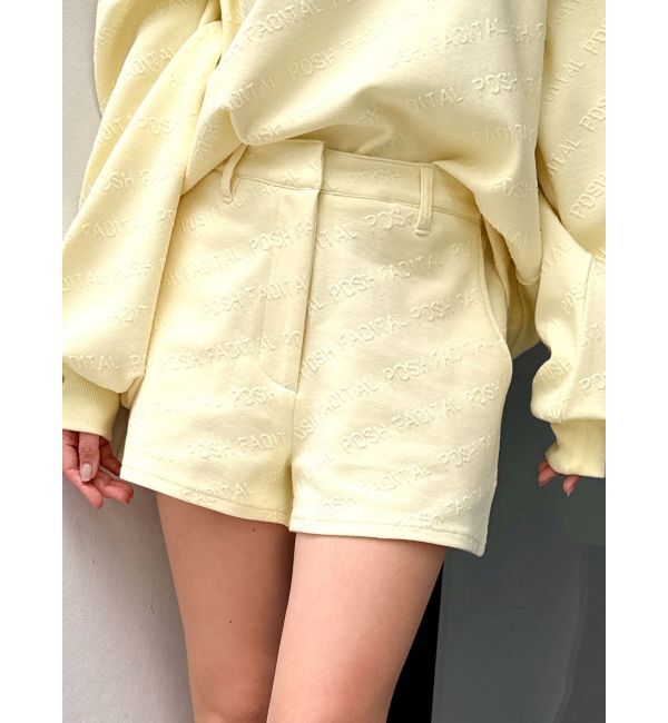 GYDA「POSH FADITAL ロゴショートパンツ【SETUP着用可】」|その他|ライトイエロー