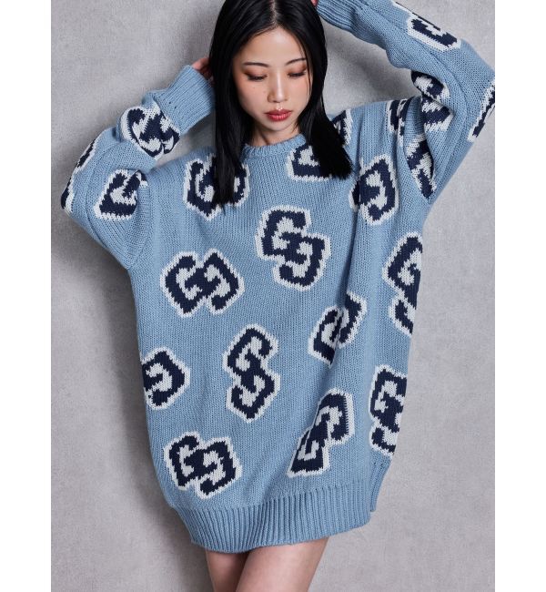 GYDA「GG FRAME ニットトップス」|ニット・セーター|