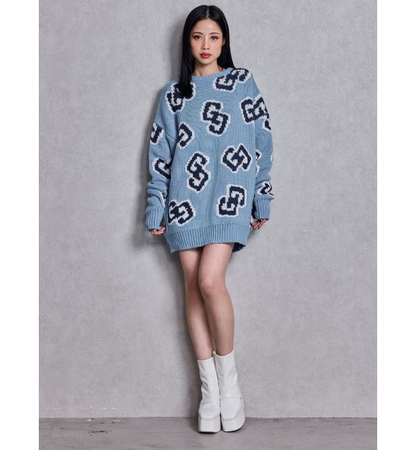 GYDA「GG FRAME ニットトップス」|ニット・セーター|