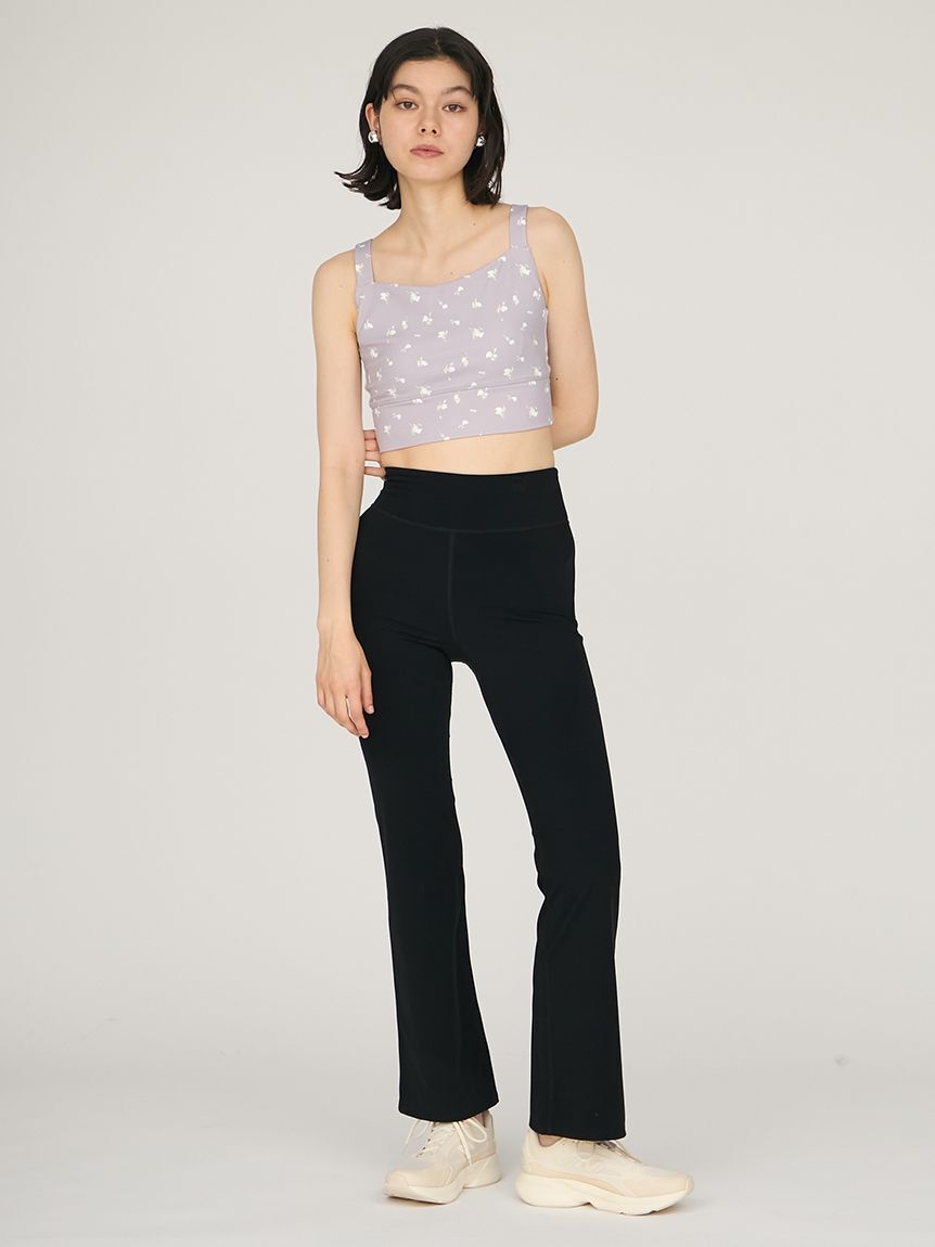 emmi yoga「サステナレッチUnity フレアパンツ」|チノ|