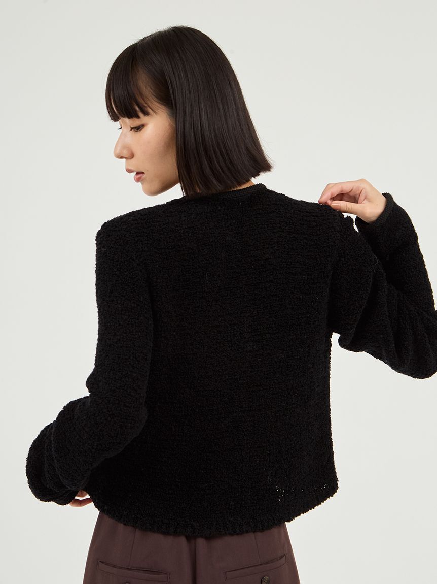 emmi atelier「ループヤーンコンパクトカーディガン」|カーディガン|