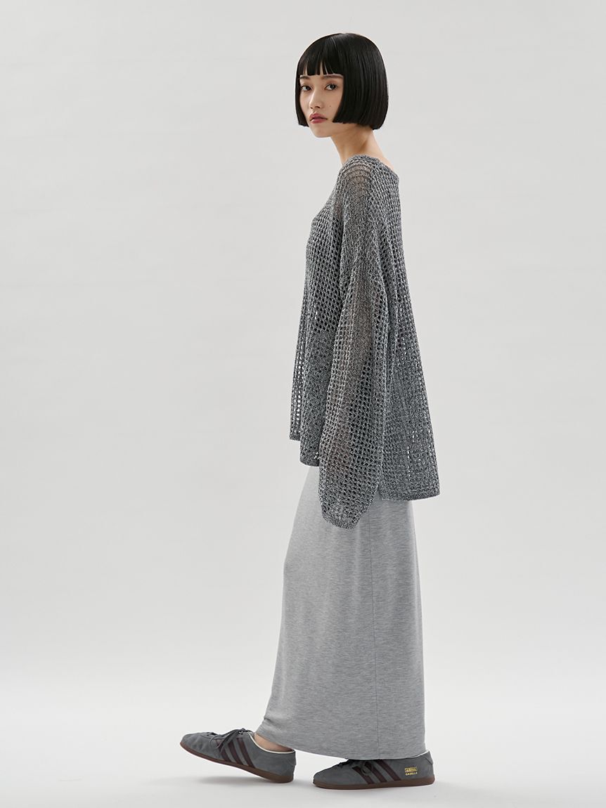 emmi atelier「メッシュニットプルオーバー」|ニット・セーター|