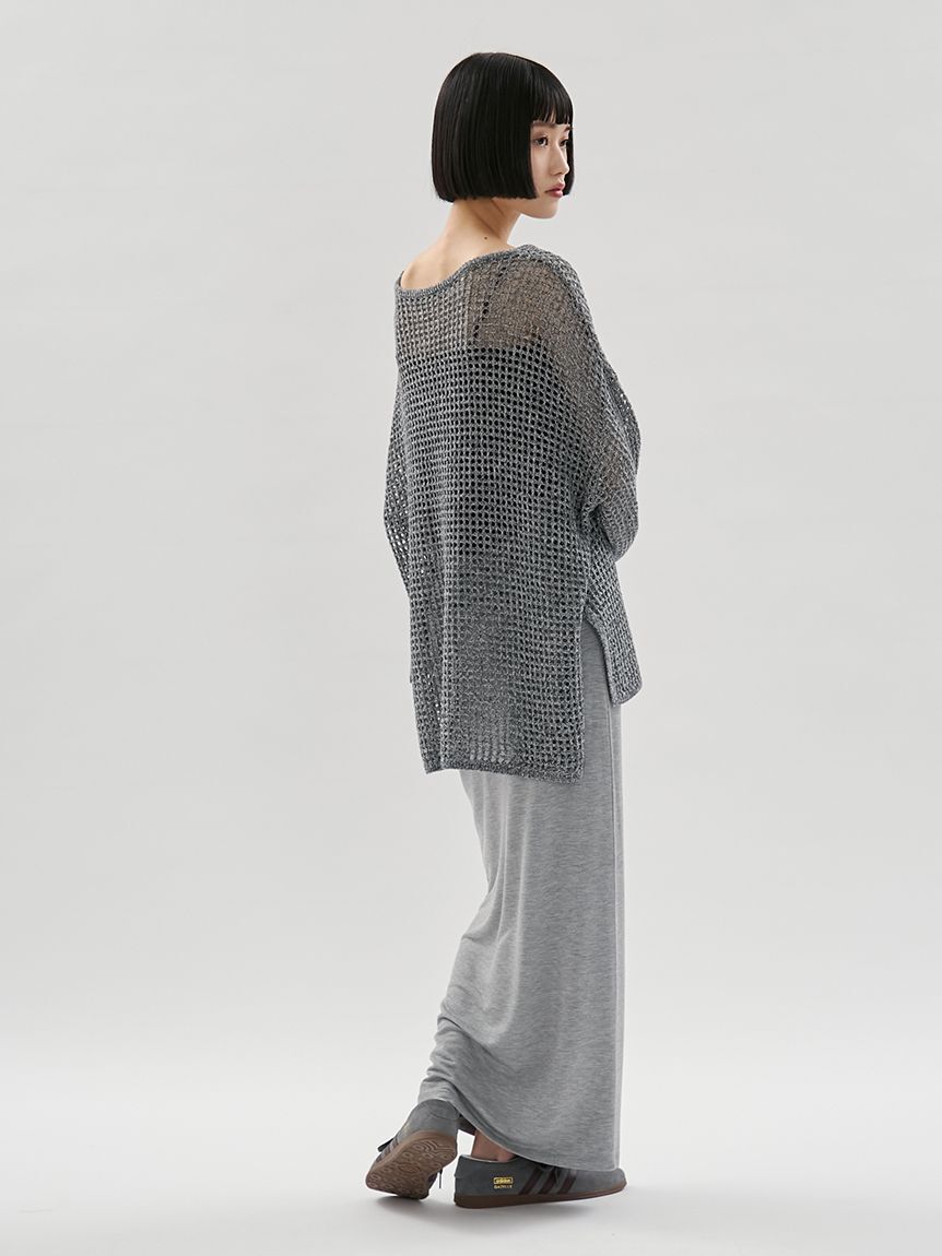 emmi atelier「メッシュニットプルオーバー」|ニット・セーター|