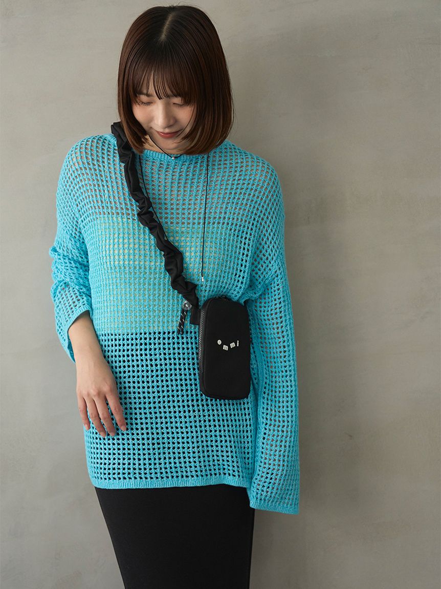 emmi atelier「メッシュニットプルオーバー」|ニット・セーター|