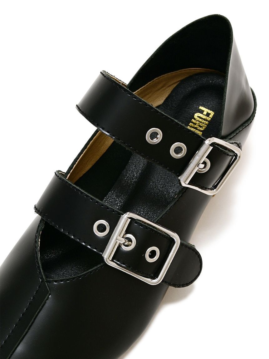 FURFUR「【WEB限定カラー】ダブルストラップバブーシュ」|パンプス|