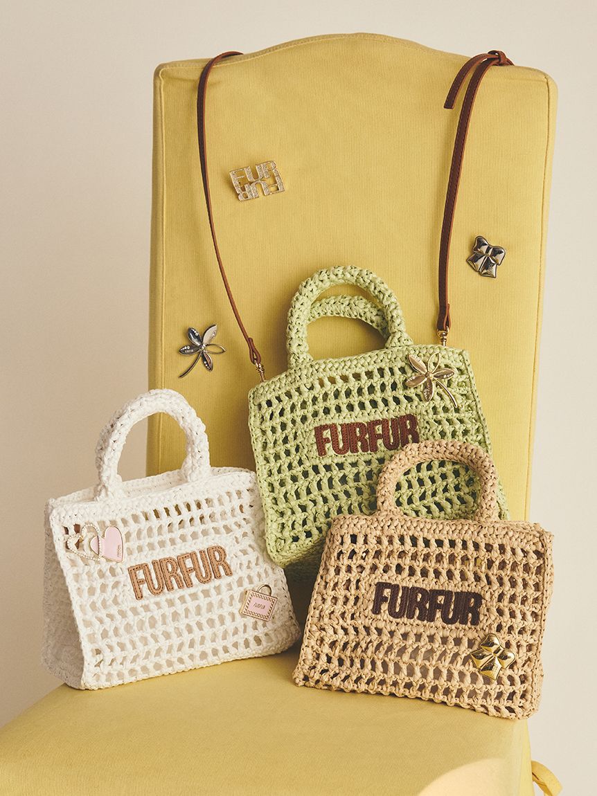 FURFUR「【限定カラー】ラフィアロゴトートバッグ」|トートバッグ|