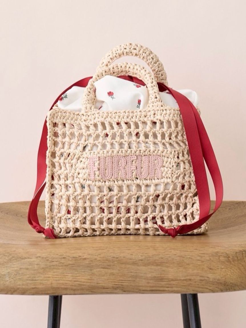 FURFUR「【限定カラー】ラフィアロゴトートバッグ」|トートバッグ|