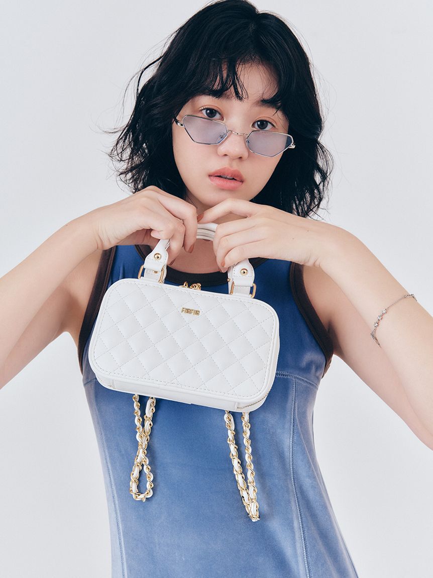 FURFUR「【限定カラー】キルティングフォンホルダー」|ショルダー・メッセンジャー|