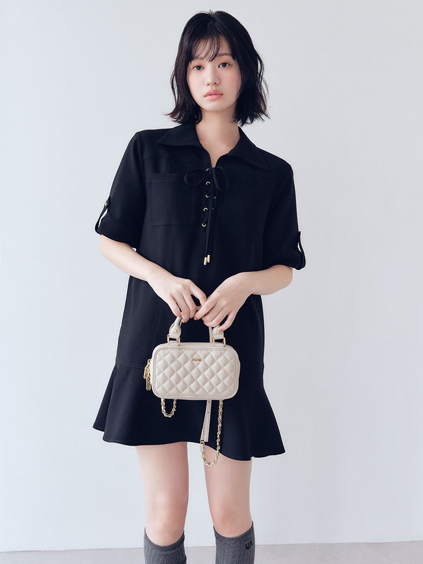 FURFUR「【限定カラー】キルティングフォンホルダー」|ショルダー・メッセンジャー|