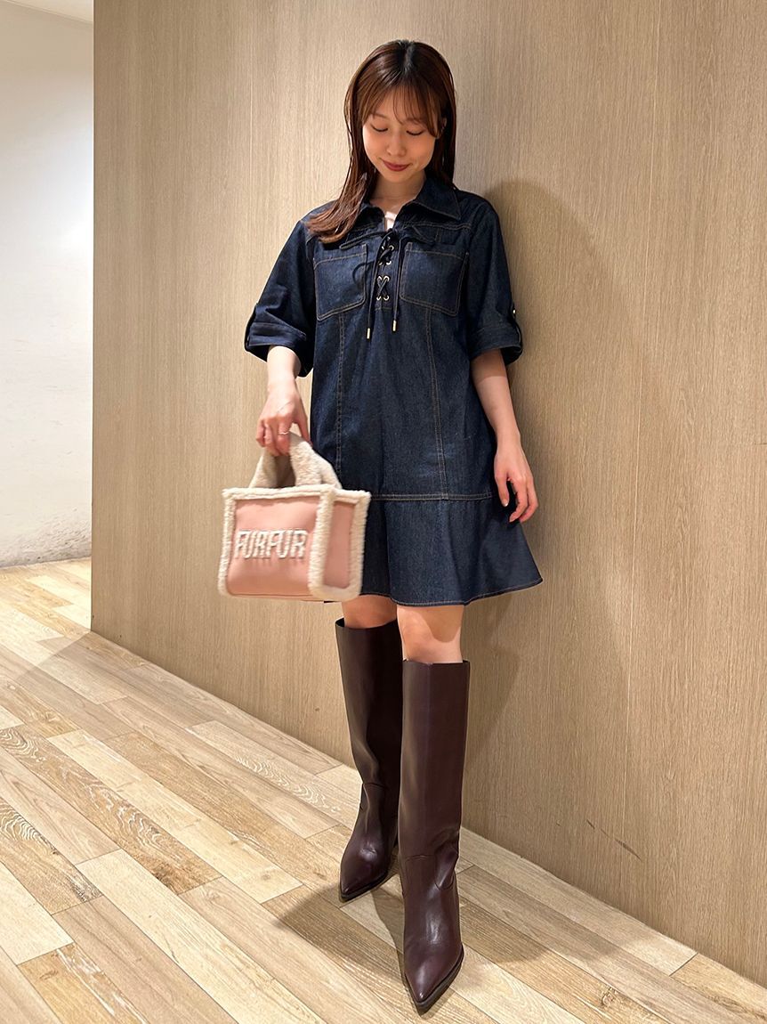 FURFUR「【WEB・一部店舗限定カラー】ムートンロゴトートバッグ」|トートバッグ|