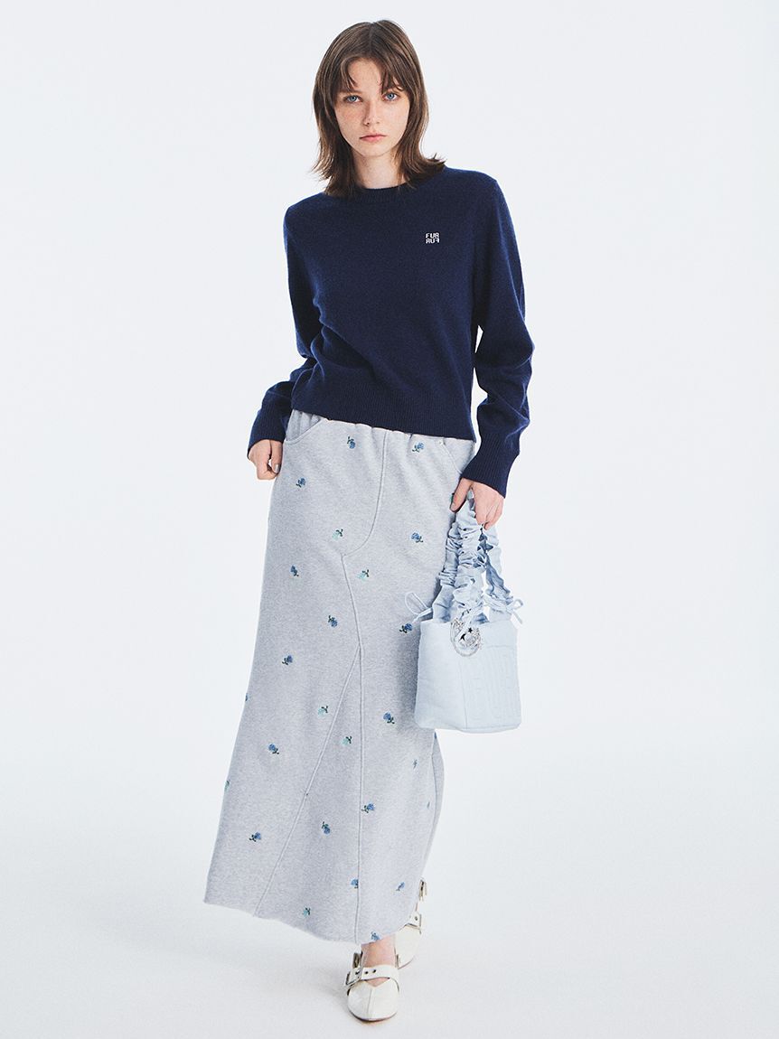 FURFUR「ロゴ刺繍クルーネックセーター」|ニット・セーター|